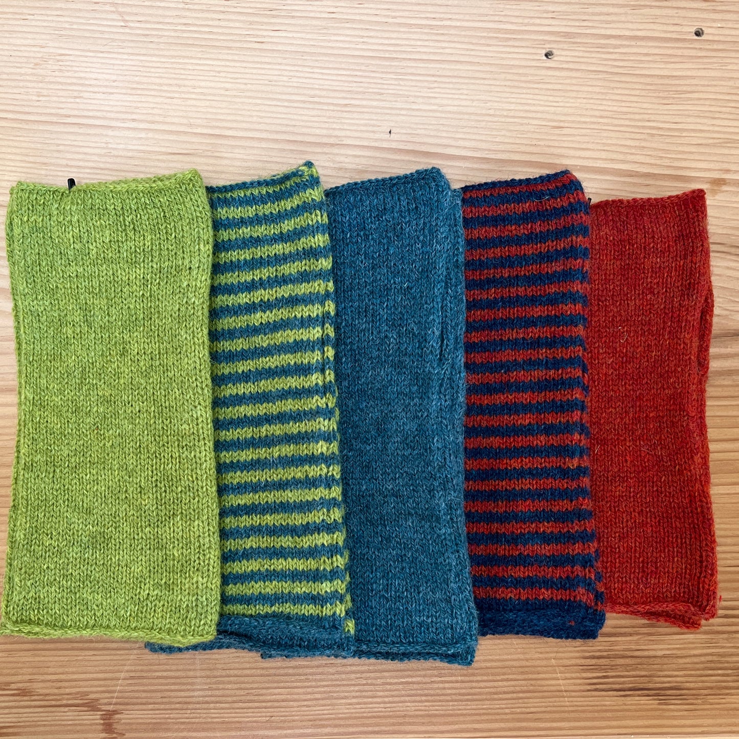 Storm Blue Wrist Warmers
