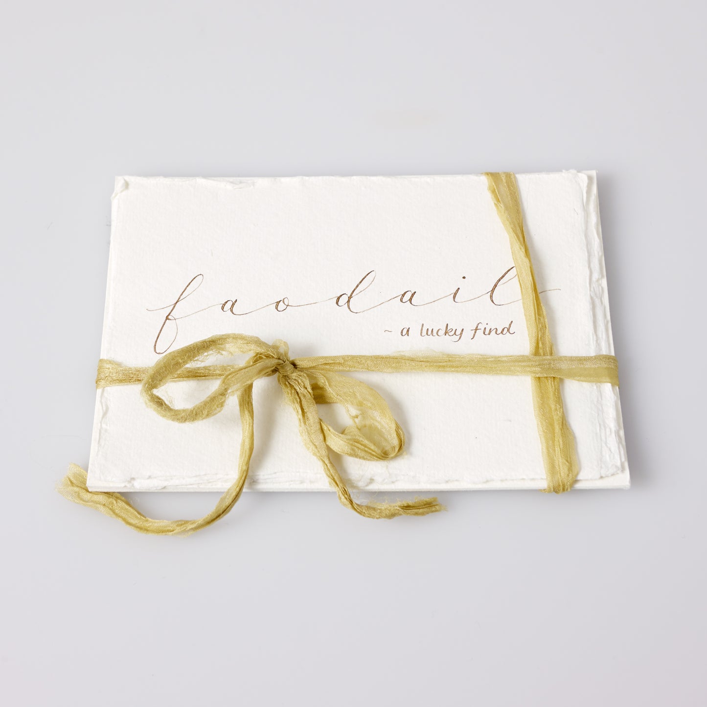 Note cards with contemporary calligraphy "Gaelic words and meanings"