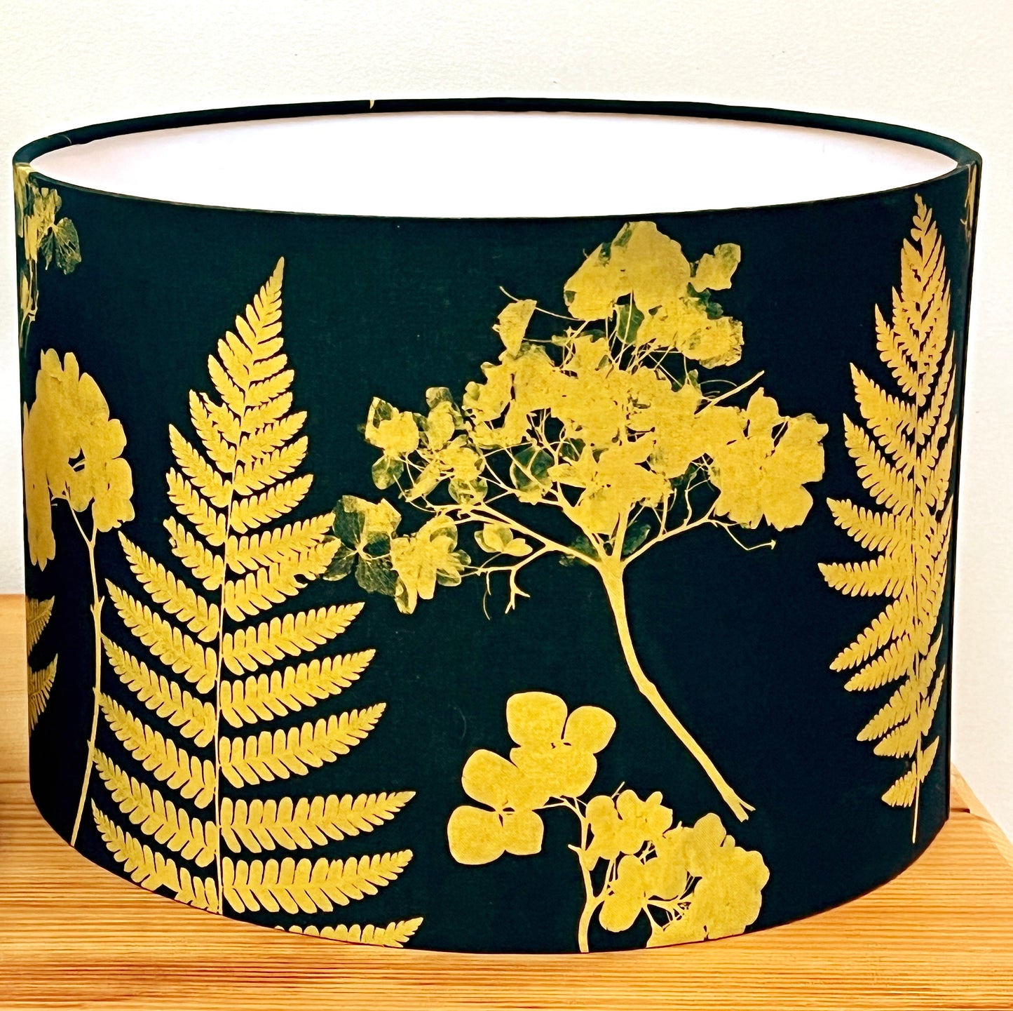 Lampshade - 30cms Gold /Pine Green