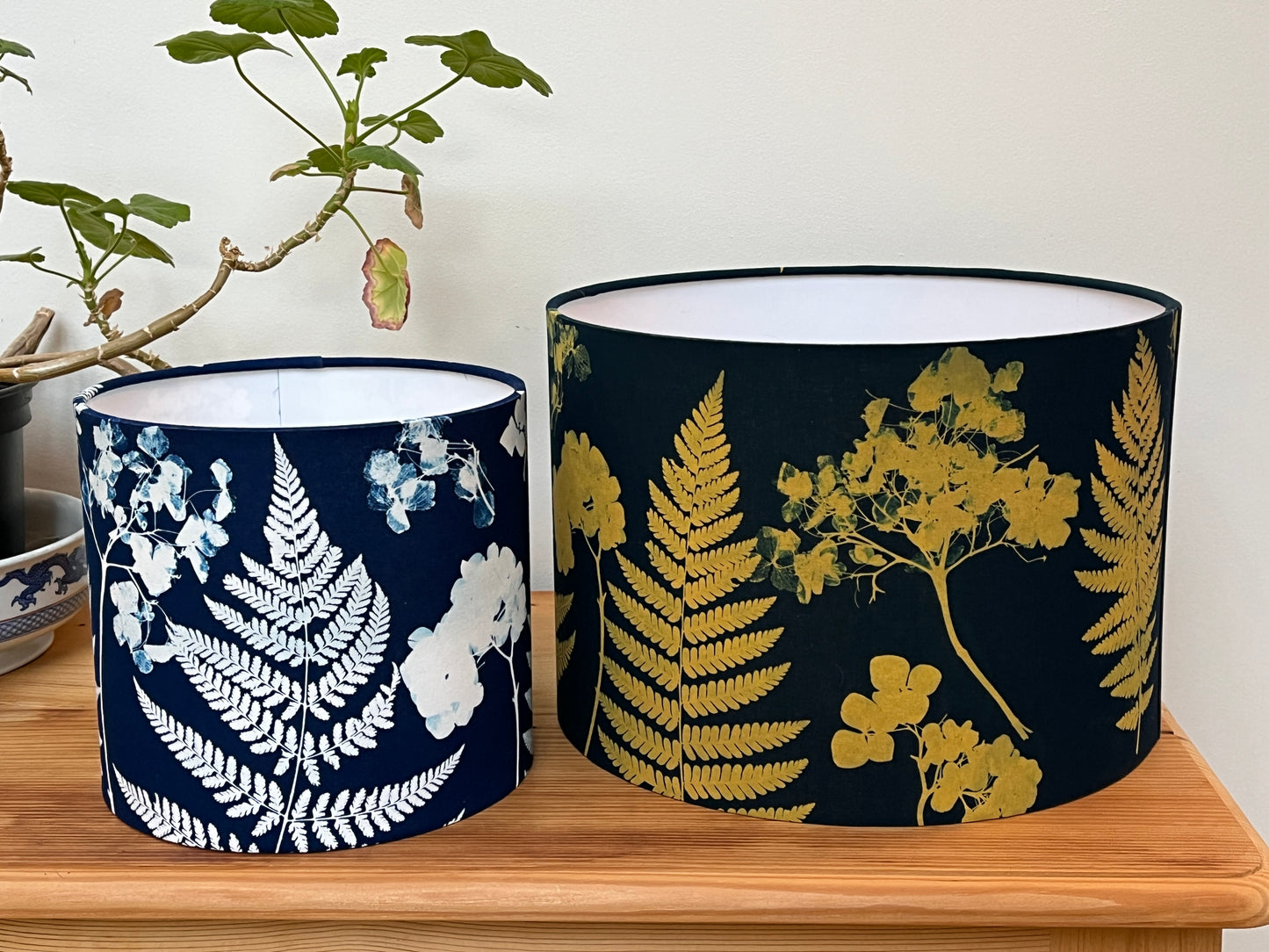 Lampshade - 30cms Gold /Pine Green