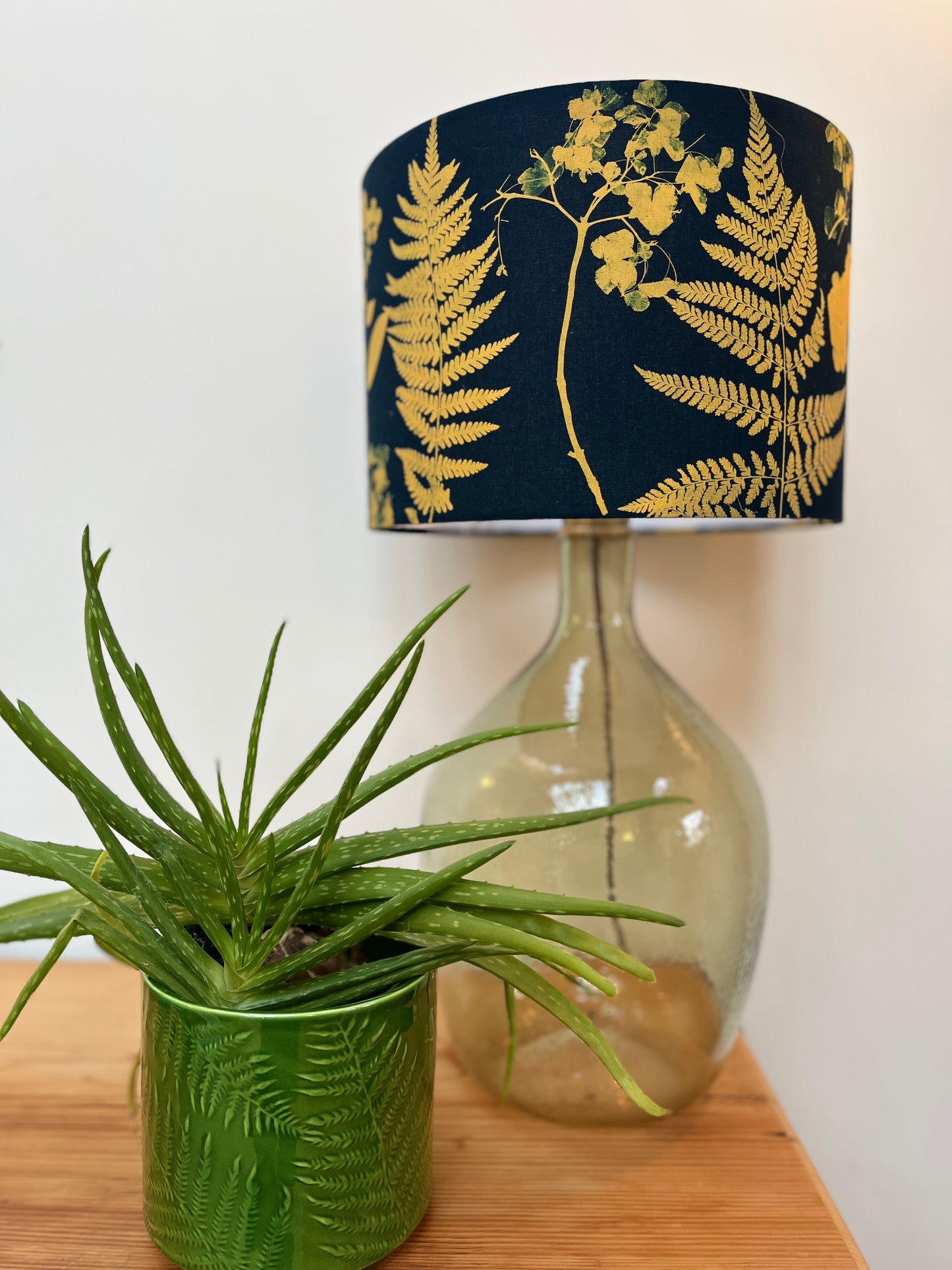 Lampshade - 30cms Gold /Pine Green