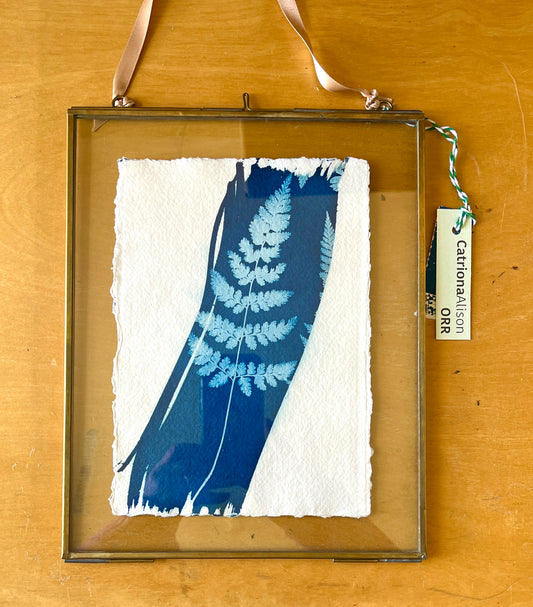 Brushed Fern Cyanotype original by Catriona Alison Orr