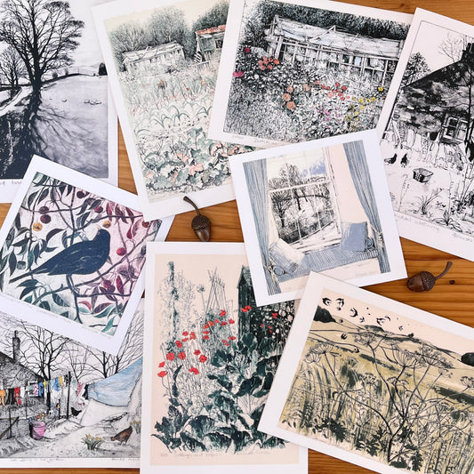 Card - Edinburgh Window - Lithograph. Pamela Grace. (Copy)