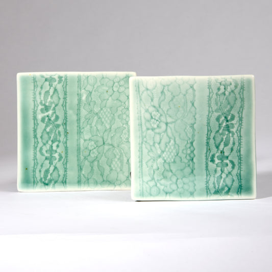 Porcelain ceramic coasters