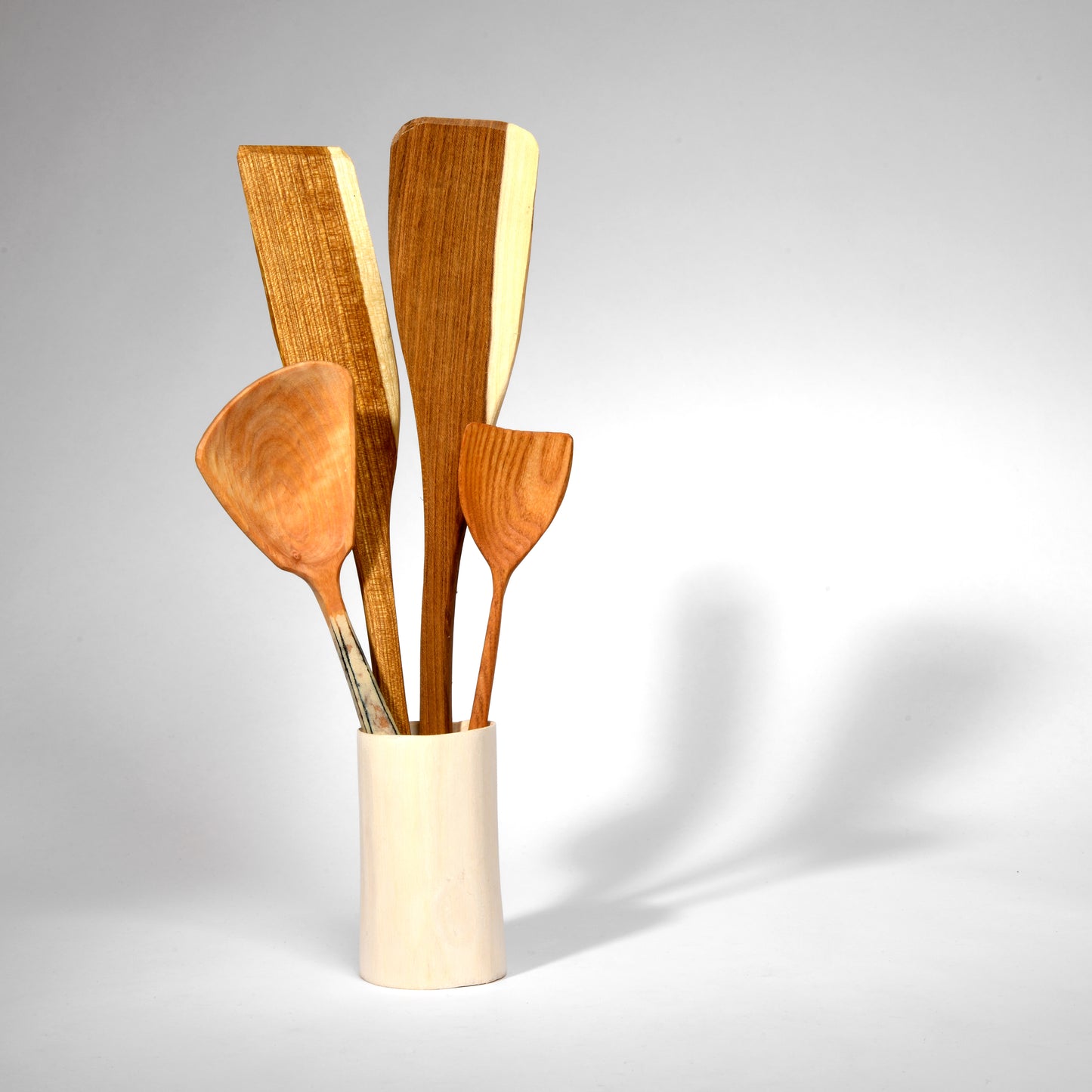Wooden stripey spatula