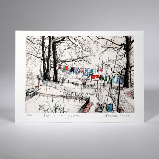 Card - April in the Garden. Pamela Grace.