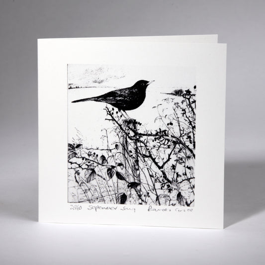 Card - September Song. Pamela Grace.