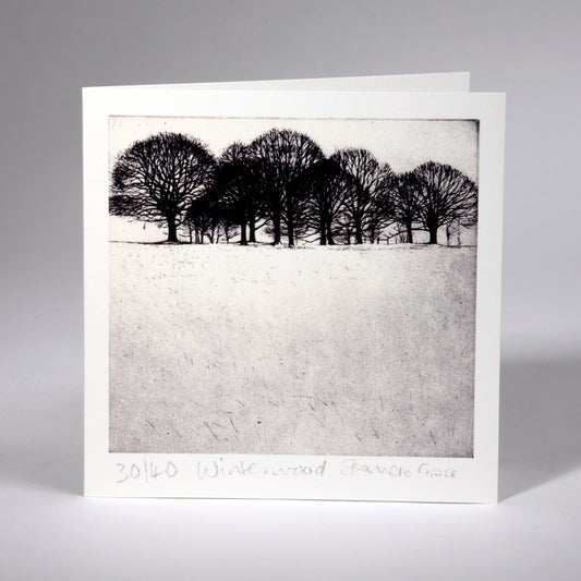 Card - Winter Wood. Pamela Grace.