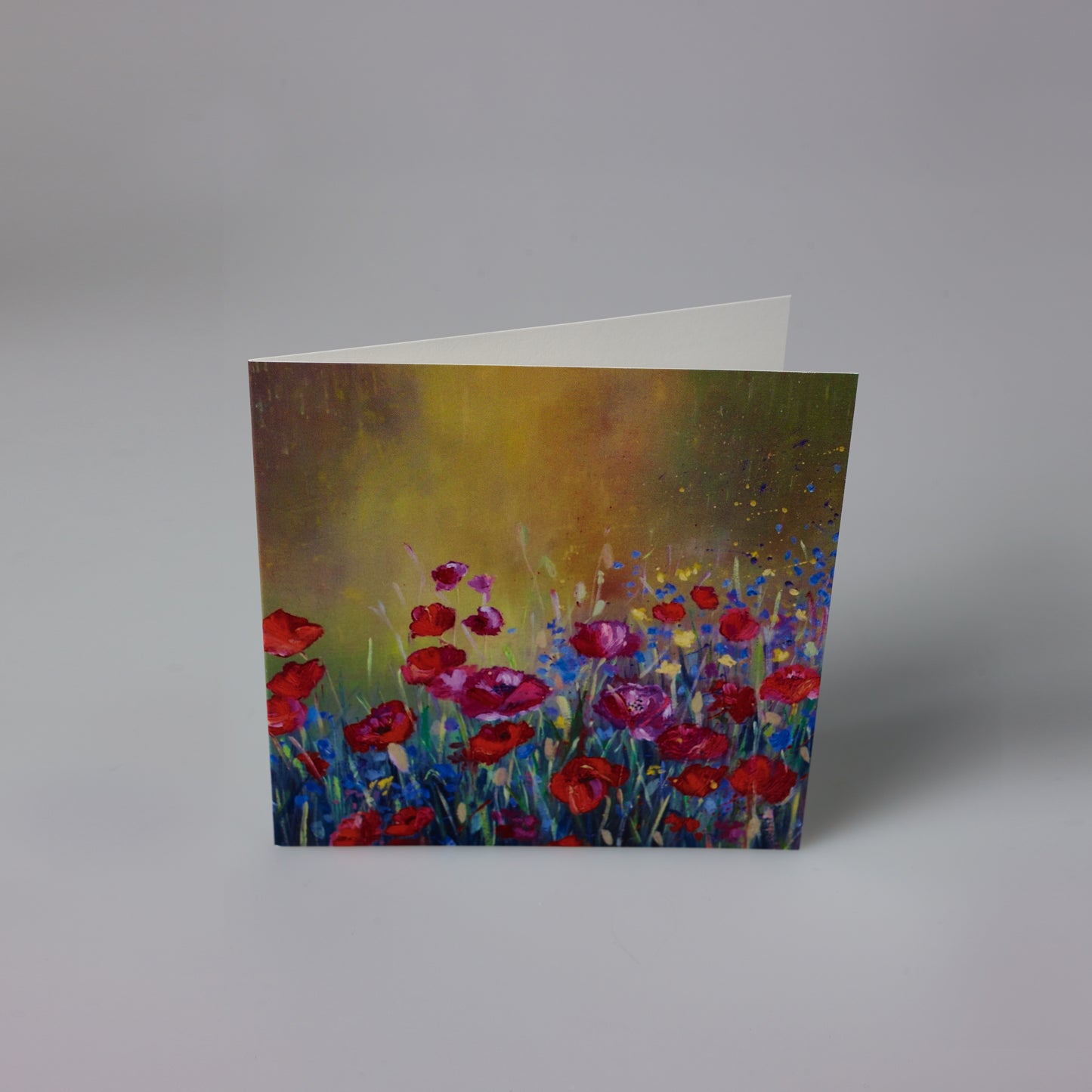 Card - Poppies and Cornflowers. Ann Smith