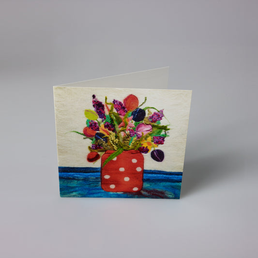 Card - Floral Delights in a Vase. Ann Smith