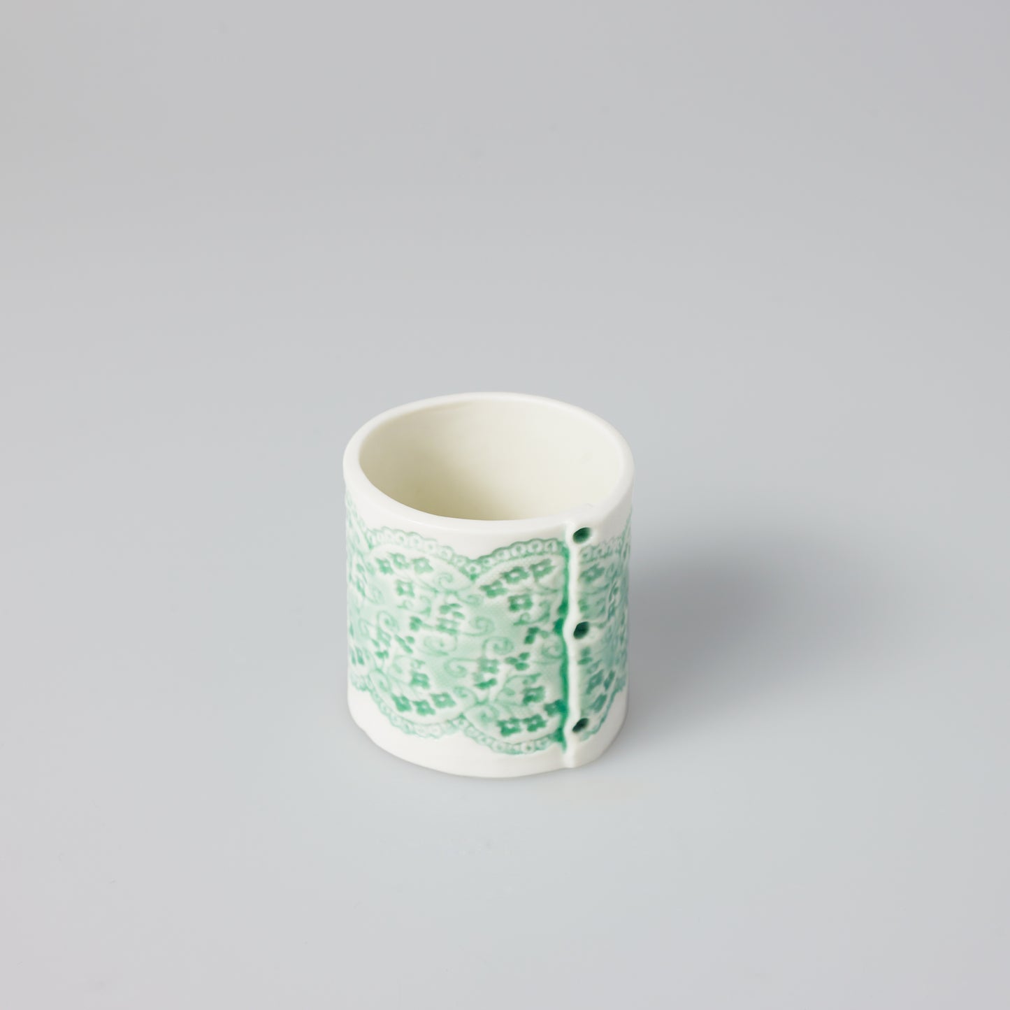 Porcelain Tea Light Holder in White or Aqua