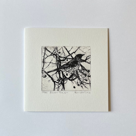 Card - Rowan Thrush. Pamela Grace